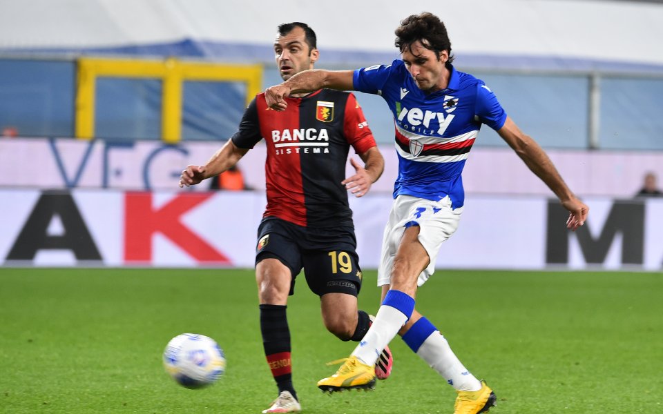 Сампдория и Дженоа направиха 1:1 в двубой от 6-ия кръг