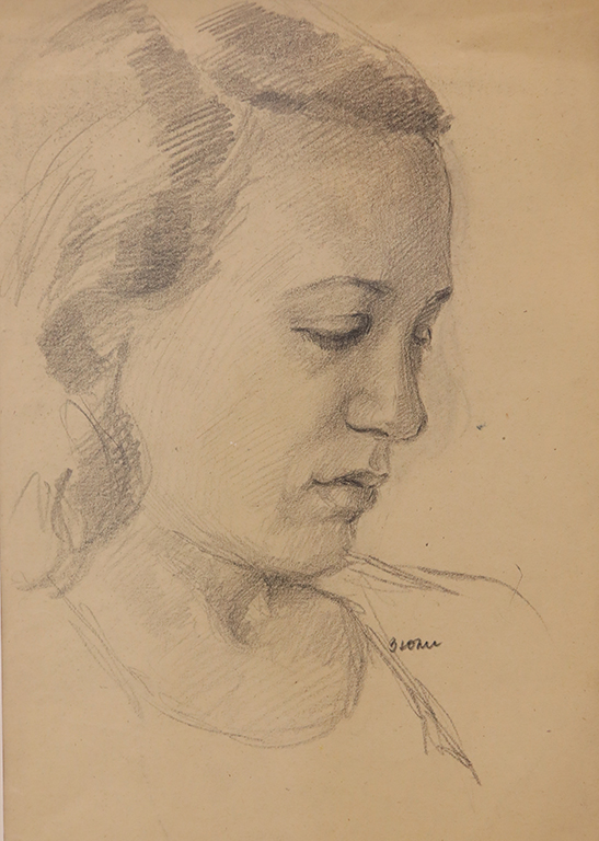 <p>Румяна, 1954, молив вурху хартия</p>