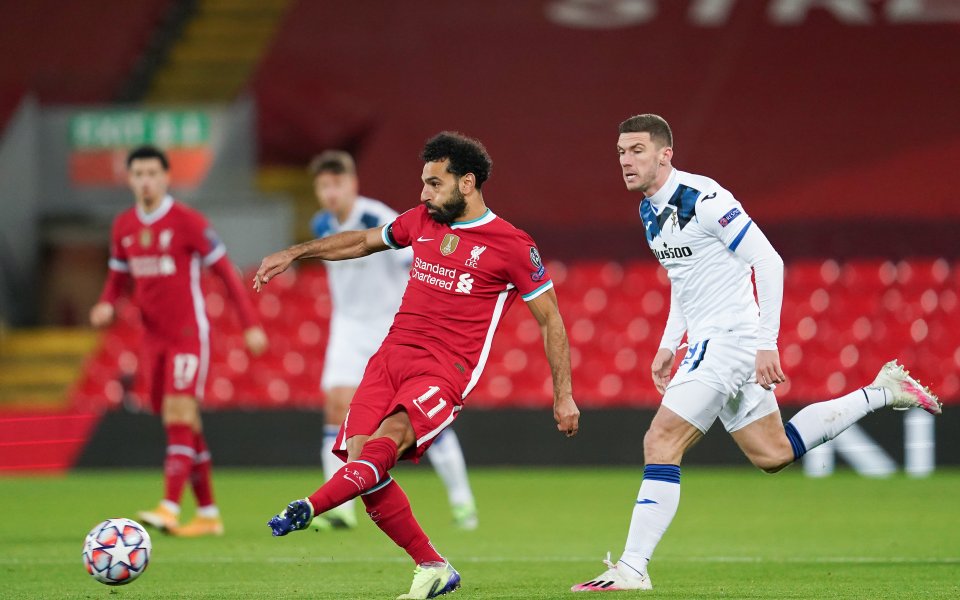 Отборите на Ливърпул и Аталанта играят при резултат 0:0 в