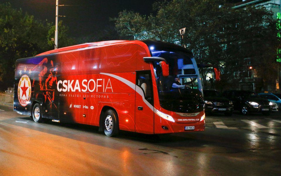 Новият автобус на ЦСКА