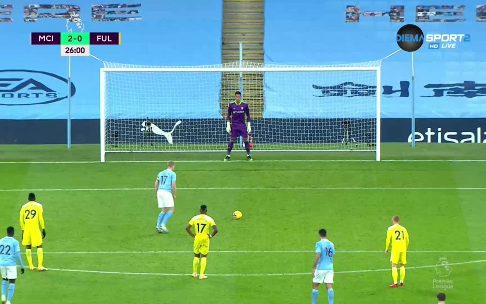 Манчестър Сити се наложи с 2:0 над Фулъм в мач