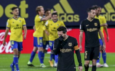 Загубата на Барселона от Кадис доведе до най лошия старт на