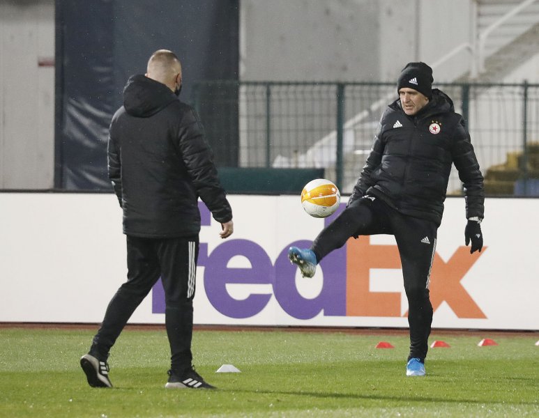 Тренировка на ЦСКА преди домакинството на Рома в Лига Европа1