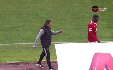 Халфът на ЦСКА Юнус Санкаре отново показа чепатия си характер