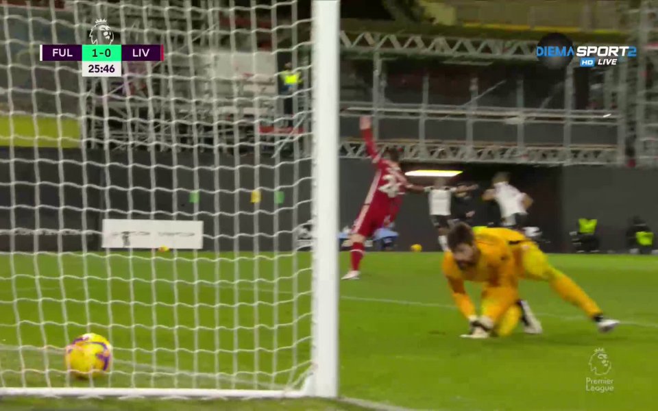 Фулъм води с 1:0 срещу Ливърпул в двубой от 12-тия