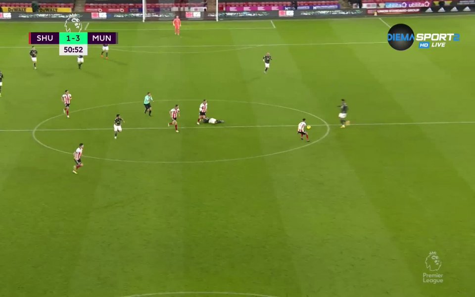 В 51-ата минута на двубоя Маркъс Рашфорд се разписа за