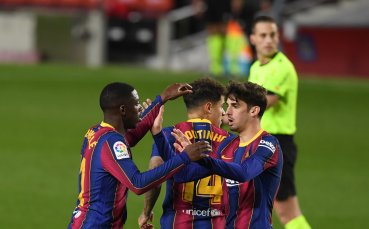 Крилото на Барселона Усман Дембеле отбеляза гол във вратата на