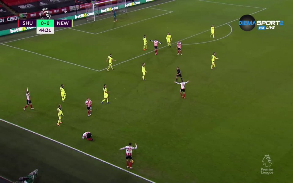 Шефилд Юнайтед - Нюкасъл 0:0 /първо полувреме/ function showNative(obj) {