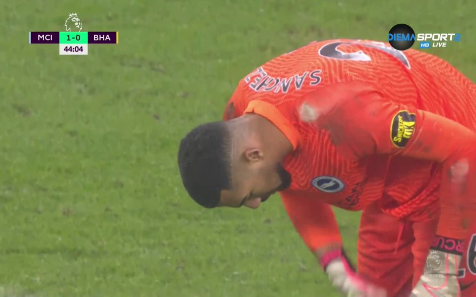 Сити поведе на Брайтън с гол на младата си звезда