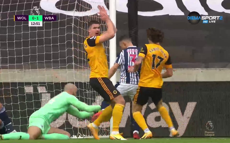 Уулвърхямптън - Уест Бром 2:1 /първо полувреме/ function showNative(obj) {