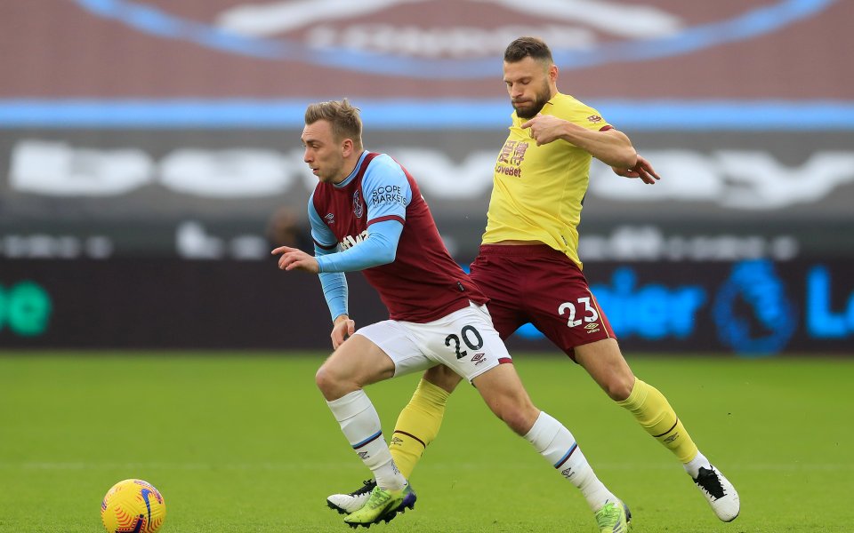 Уест Хем - Бърнли, Висша лига, 19-ти кръг