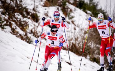 Олимпийските и световни шампиони от Норвегия спечелиха щафетното състезание на