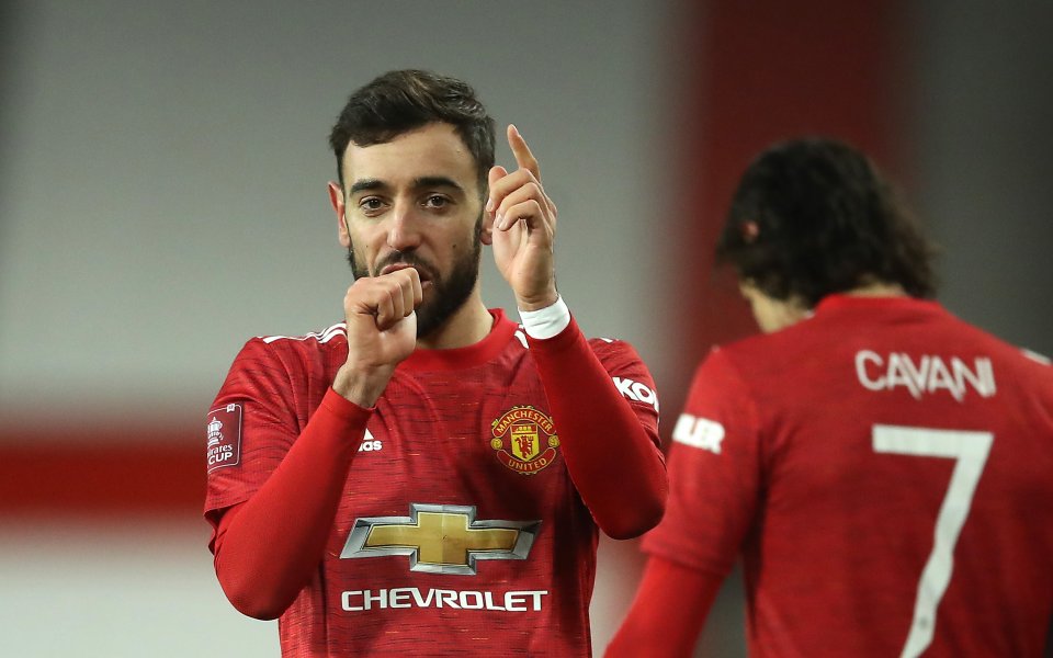 Халфът на Манчестър Юнайтед Бруно Фернандеш призна, че Единсон Кавани