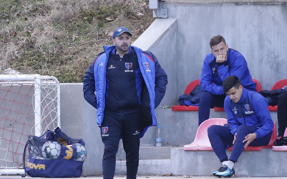 Старши треньорът на Струмска слава - Владимир Димитров, е доволен