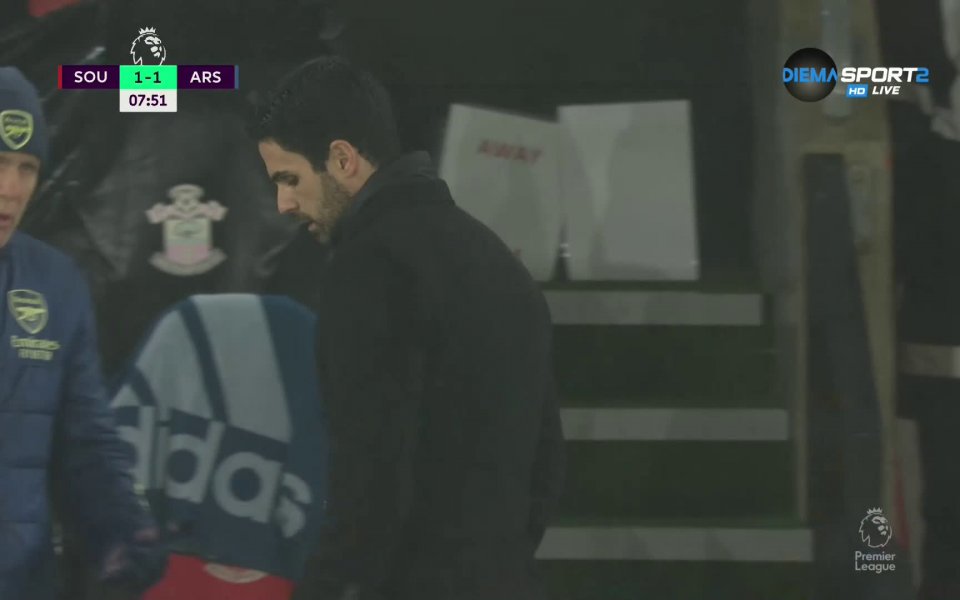 Арсенал бързо се върна в двубоя срещу Саутхемптън, който е