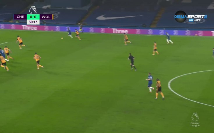 Челси - Уулвърхемптън 0:0 /първо полувреме/