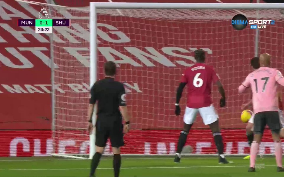 Манчестър Юнайтед - Шефилд Юнайтед 0:1 /първо полувреме/ function showNative(obj)