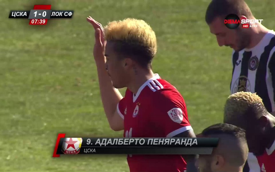Алберто Пеняранда даде аванс на ЦСКА срещу Локомотив София на