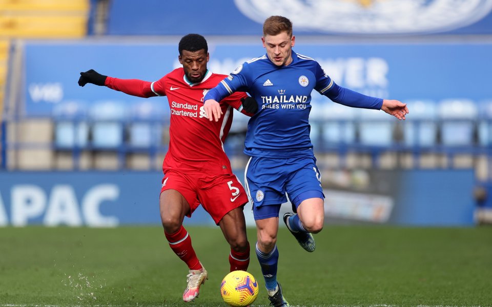 Отборите на Лестър Сити и Ливърпул играят при резултат 0:0