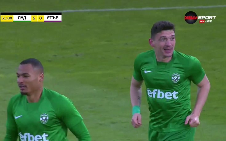 Кешеру вкара четвърти гол, а Лудогорец продължава да се забавлява