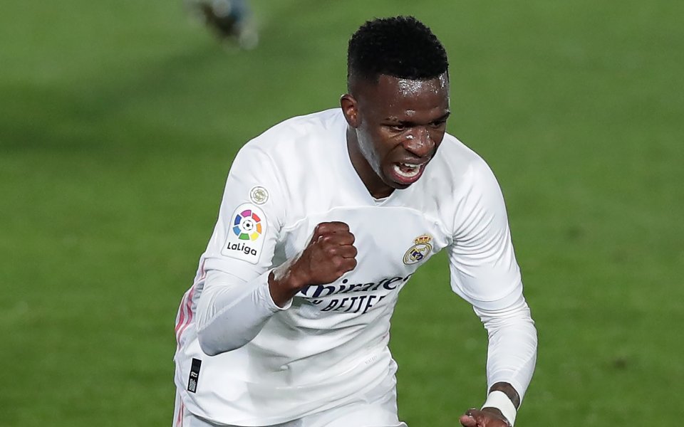 Бразилецът Винисиус Жуниор изигра мач №100 с екипа на Реал