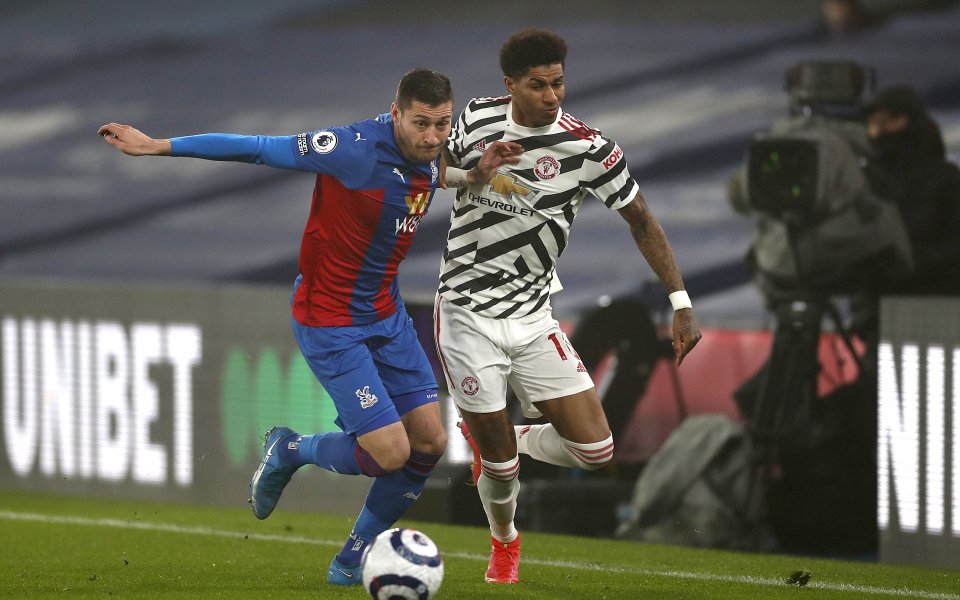 Кристъл Палас и Манчестър Юнайтед завършиха в мач от 29-ия