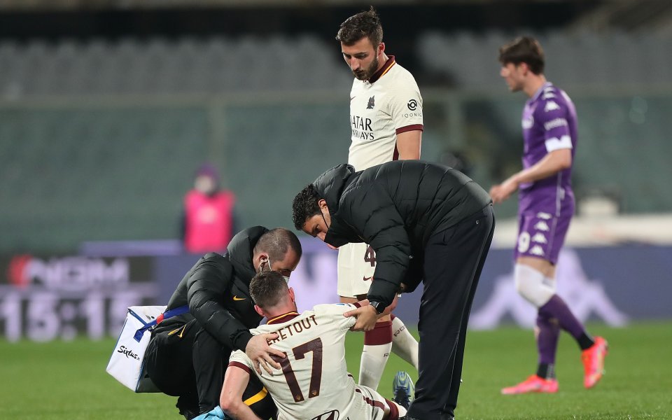 В Рома са притеснени за една от звездите си. Халфът