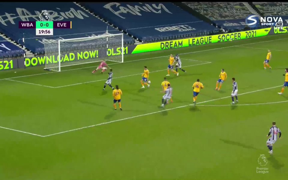 Уест Бромич Албиън - Евертън 0:0 /първо полувреме/ function showNative(obj)