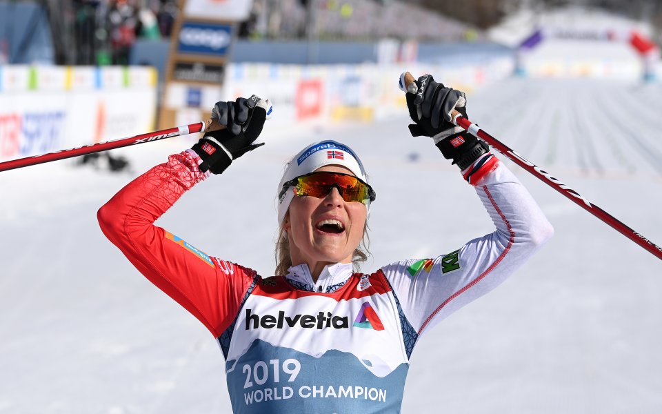 Терезе Йохауг спечели 4-ата си титла на 30 км ски бягане на СП в Оберстдорф