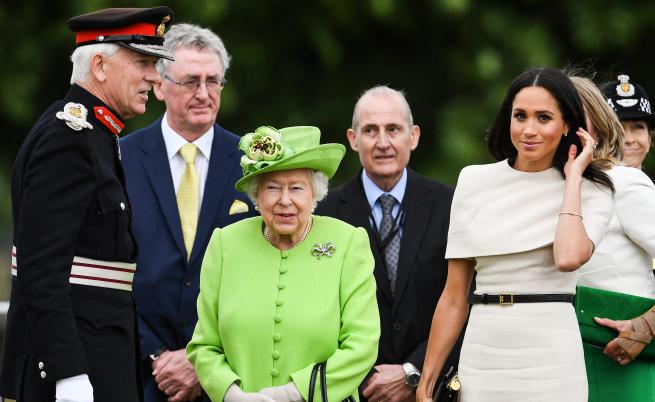  Меган Маркъл и Кралица Елизабет II 