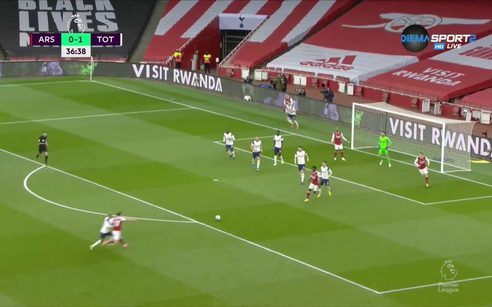 Арсенал - Тотнъм 1:1 /първо полувреме/