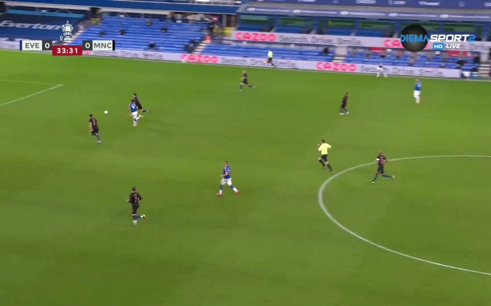 Евертън - Манчестър Сити 0:0 /първо полувреме/