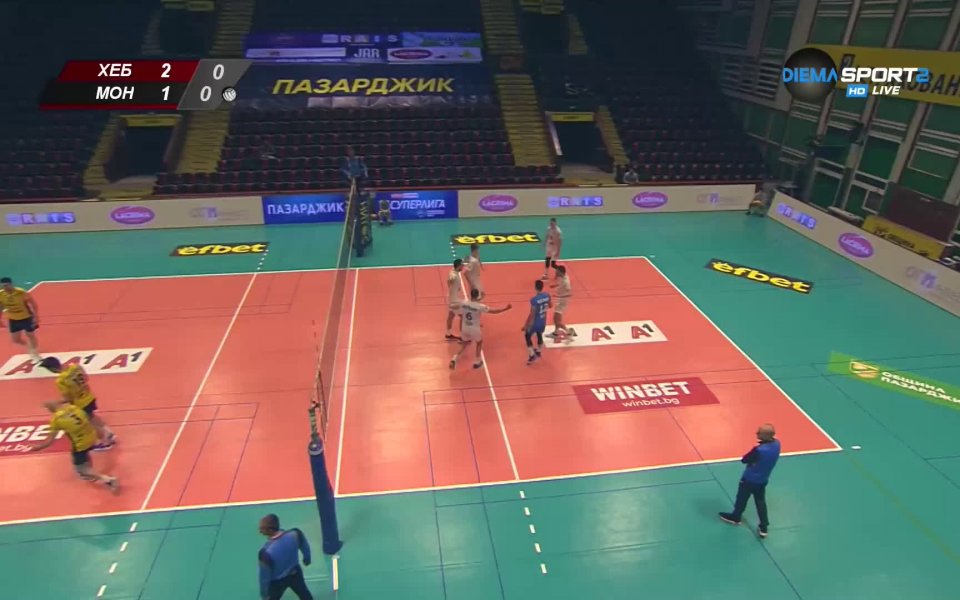 Вижте най-интересните моменти от успеха на Хебър с 3:1 гейма