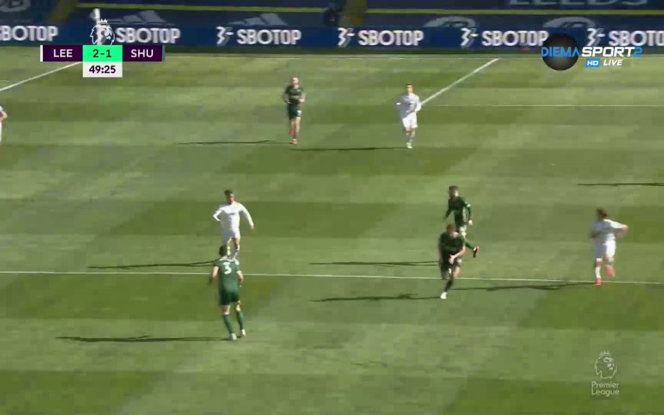 Вижте най-интересното от срещата между Лийдс и Шефилд Юнайтед в