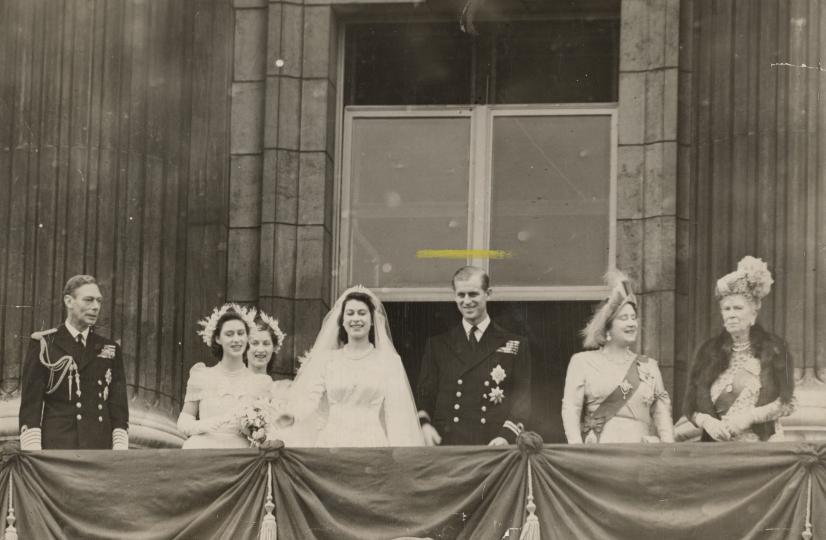 <p>Сватбата му с кралица Елизабет на 20 ноември 1947 г. в Лондон</p>