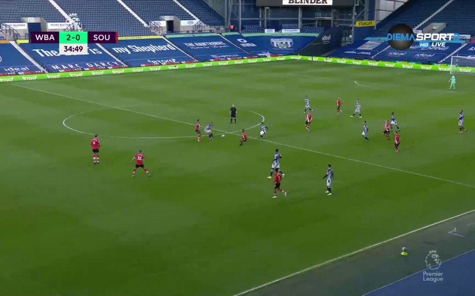 Уест Бромич - Саутхемптън 3:0 /репортаж/