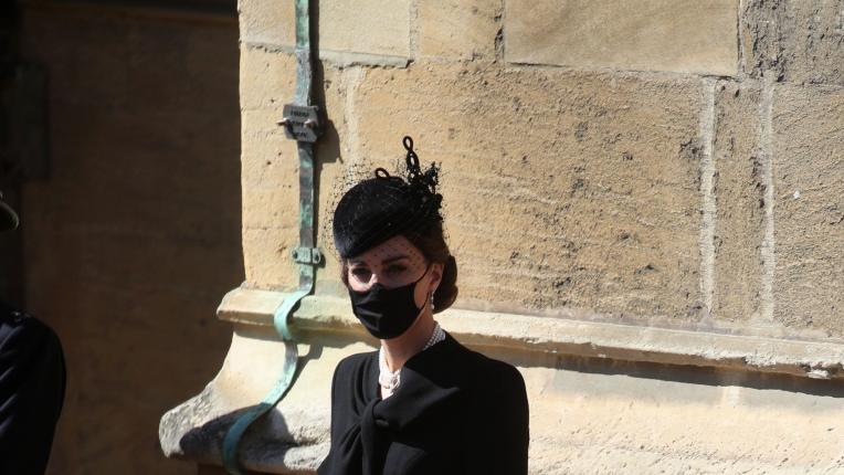  Кейт Мидълтън на погребението на принц Филип 