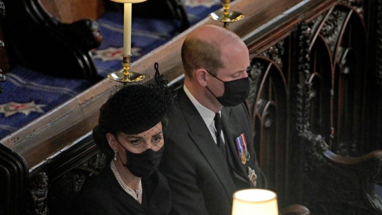  Кейт Мидълтън на погребението на принц Филип 