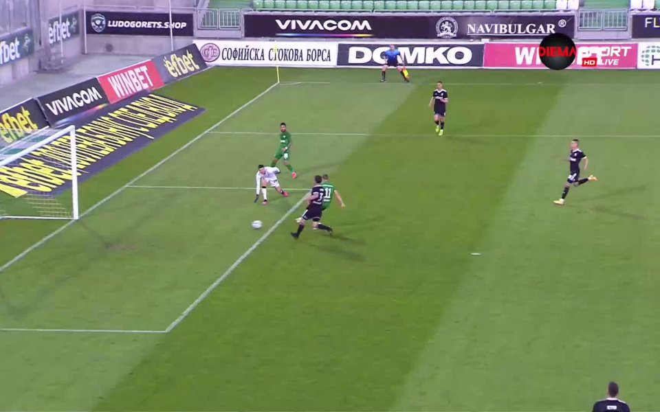 Кирил Десподов удвои в 40-ата минута за Лудогорец срещу ЦСКА