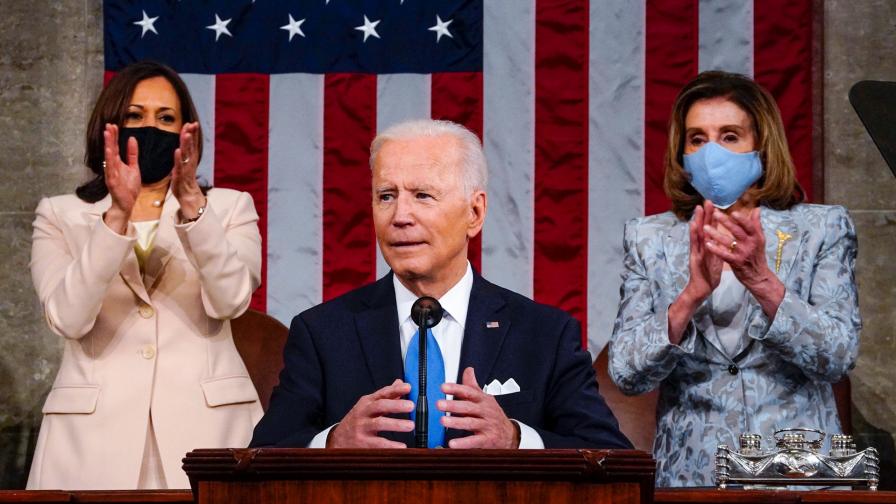 Джо Байдън държа първата си реч пред Конгреса на САЩ