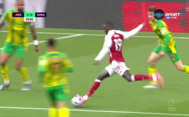 Отборът на Арсенал води с 2 0 при домакинството на Уест