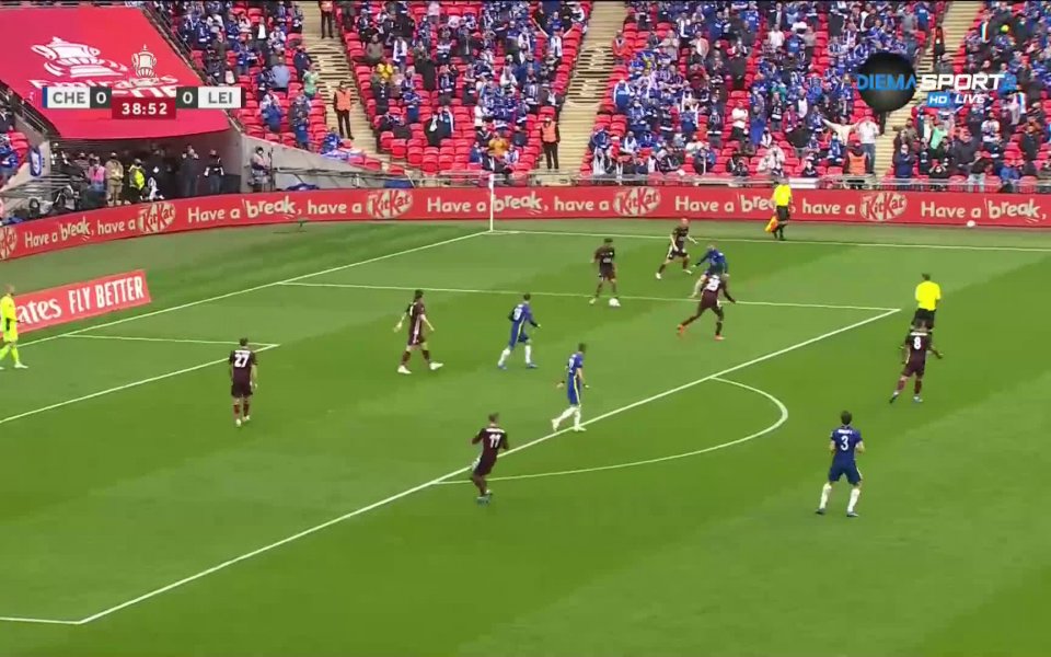 Челси - Лестър 0:0 /първо полувреме/