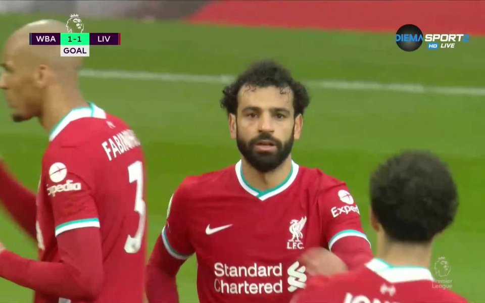 Салах изравни за Ливърпул с брилянтен гол