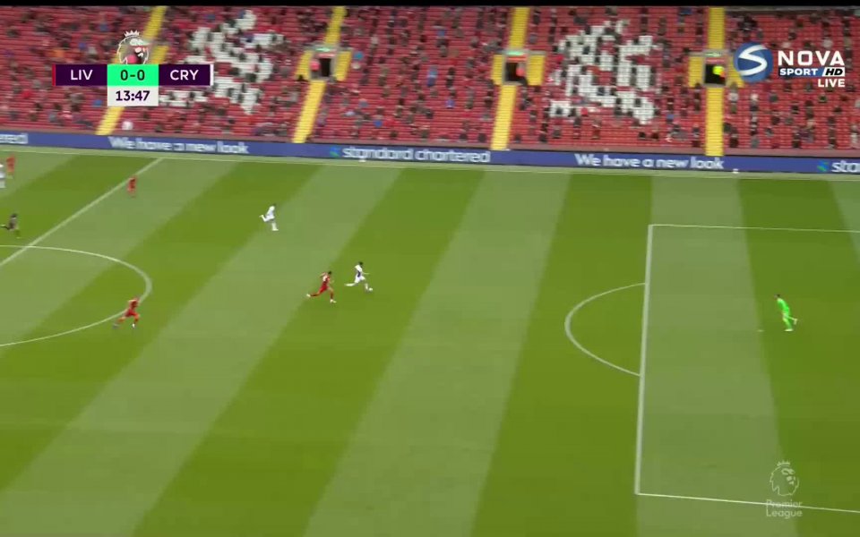 Ливърпул - Кристъл Палас 1:0 /първо полувреме/