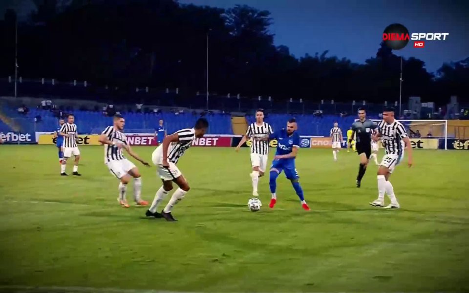 Гол на Спас Делев от Арда във вратата на Локомотив