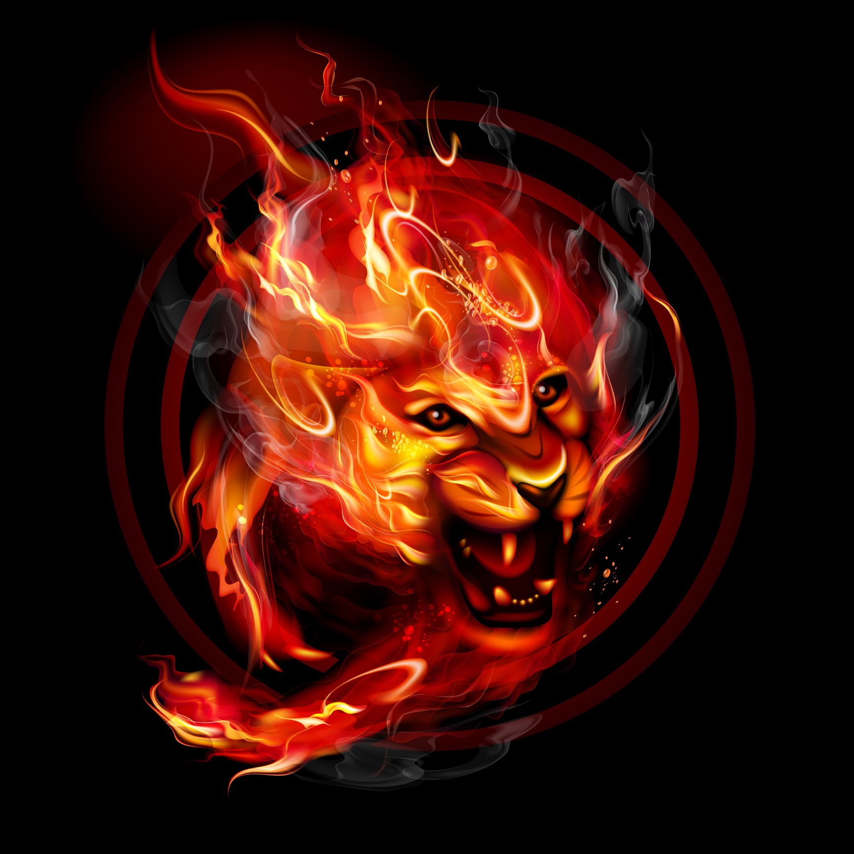 Огненный китайский Лев