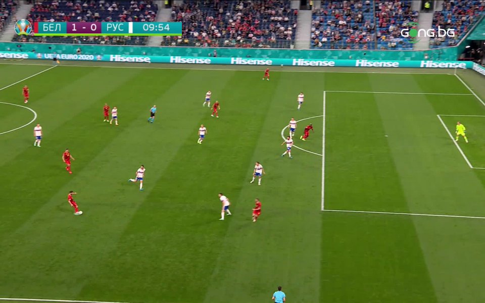 Белгия - Русия 2:0 /първо полувреме/