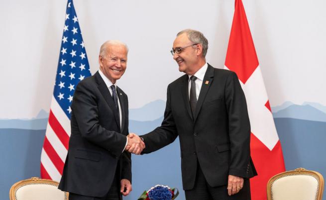  Джо Байдън и Гай Пармелин 