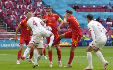 Уелс и Дания играят при 0 1 в първия 1 8 финал от UEFA EURO