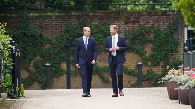 Принц Хари и принц Уилям откриват статуя на принцеса Даяна в двореца Кенсингтън